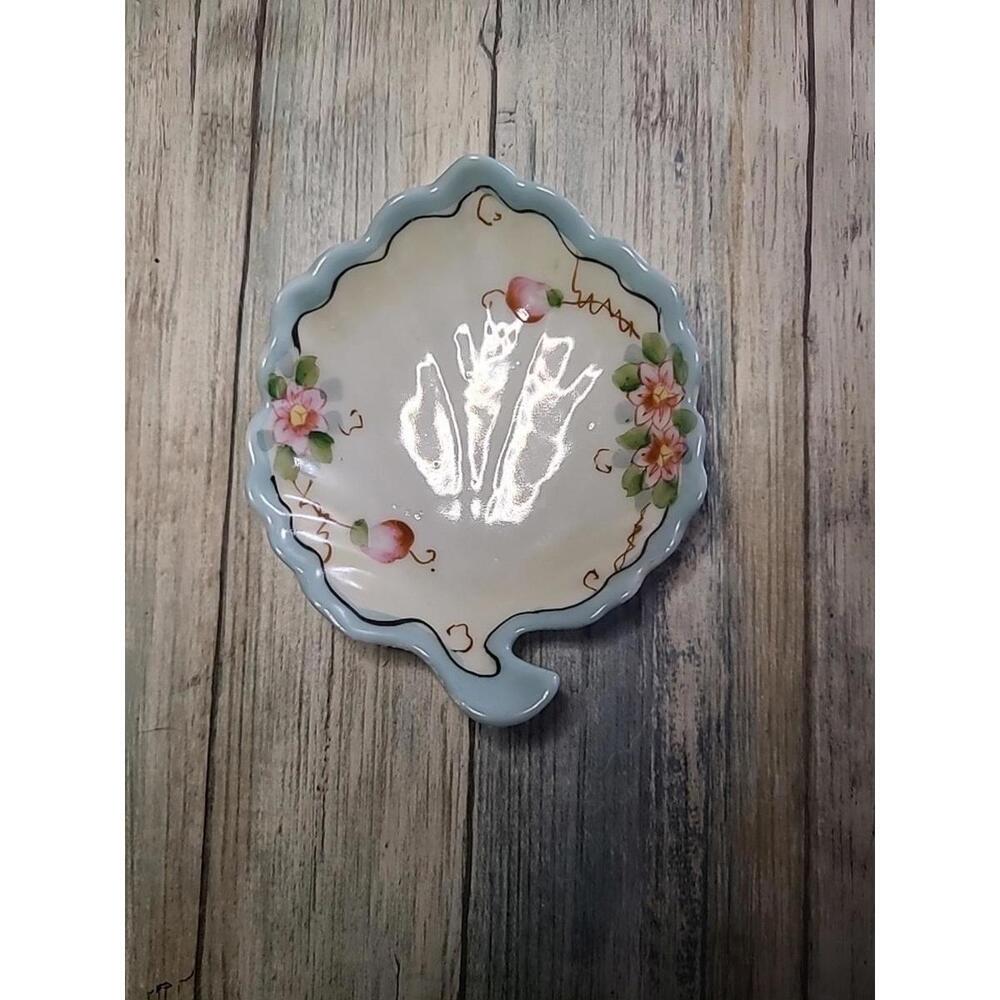 5.5 In Vintage Trinket Dish Hand-painted In Japan